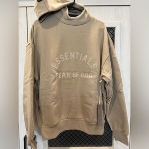 ESSENTIALS FEAR OF GOD MENS XS HOODIE DUSTY BEIGE